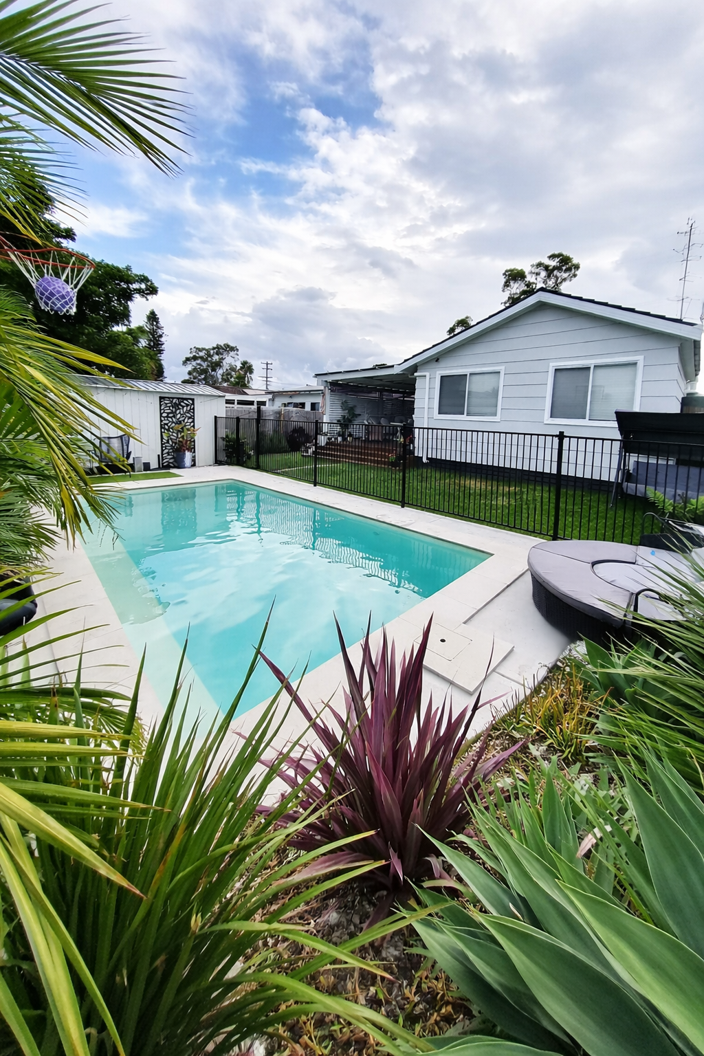 Premium coastal residence with professional exterior painting